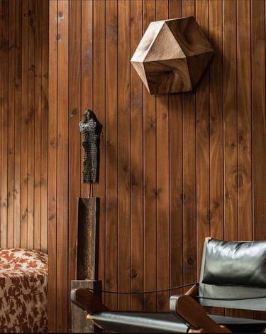 a chair and a chair in a room