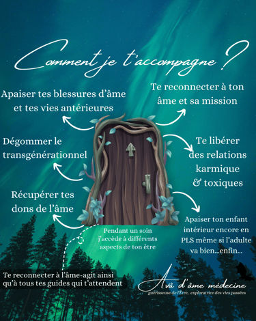je t'accompagne en t'aidant à libérer ton karma, a apaiser ton enfant intérieur, a récupére tes dons