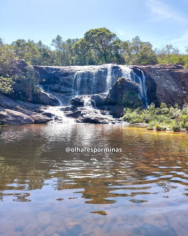 Cachoeira do Leão localizada em Cocais, distrito historico e turistico de Barão de Cocais