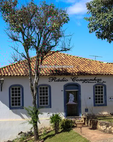 Casa histórica que é a Rádio Congonhas em Congonhas MG