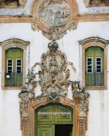 Faixada da Igreja de São Francisco de Assis em Ouro Preto MG