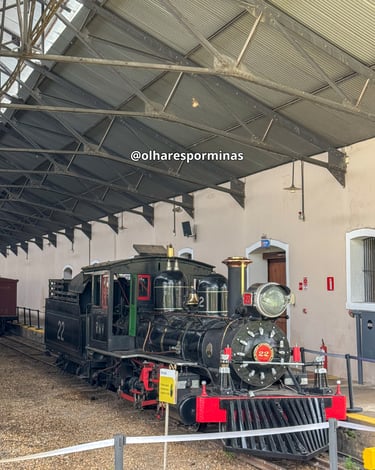 Maria Fumaça no Museu Ferroviario de São João del Rei MG