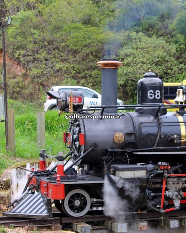 Maria fumaça em Tiradentes Minas Gerais, passeio turistico