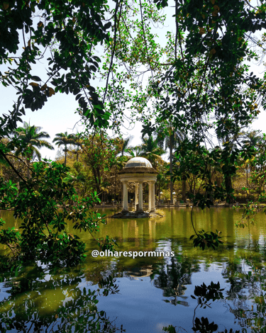 Lago do Quiosque no Parque Municipal em Belo Horizonte