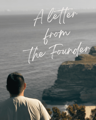 a letter from founder