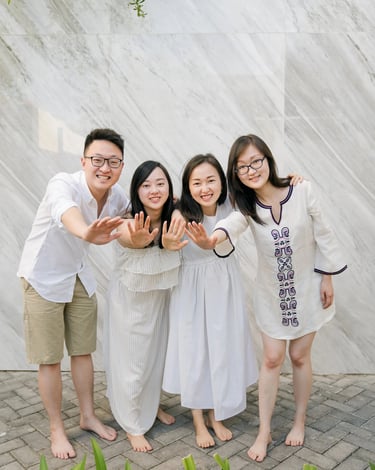 Stefy family casual portrait at Renaissance Uluwatu Bali
