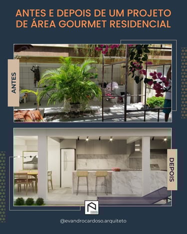 Projeto de Área Gourmet Residencial em São Paulo