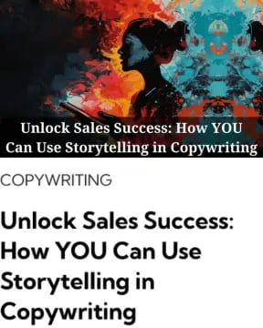 Colourful image, woman holding book, Stroytelling in Copywriting
