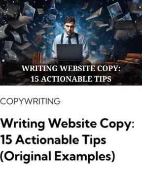 Man using a laptop, Writing Website Copy: 15 Actionable Tips