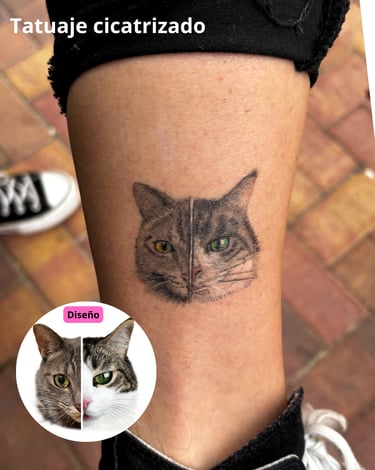 tatuaje mascota microrealismo