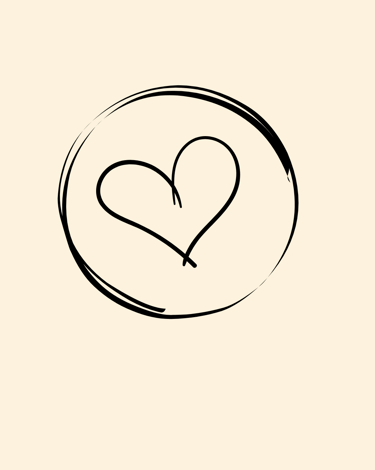 a heart shaped heart in a circle 
