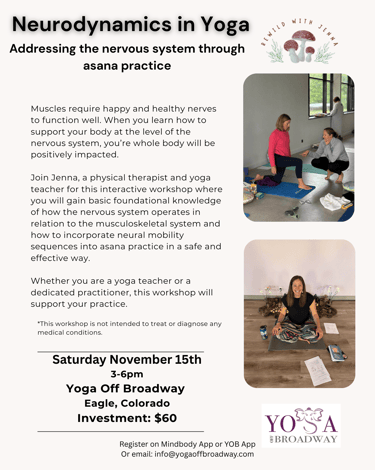 a flyer for a yoga class