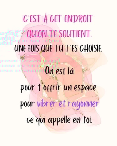 Soutenir ta reconnection à toi même