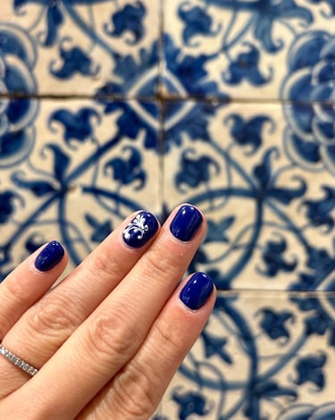 My nails matching the tiles