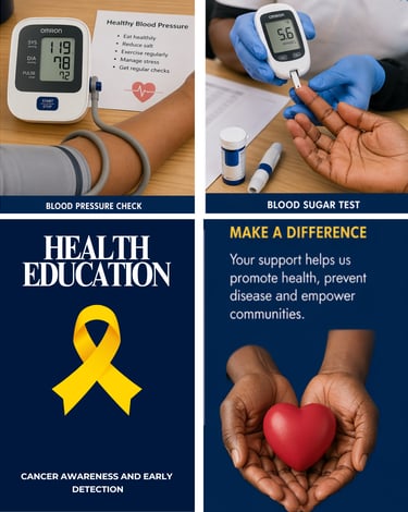 Hands open for donation to support the various healthcare services rendered in the  communities