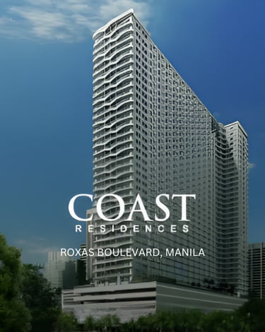 a large building with a large white building in the background