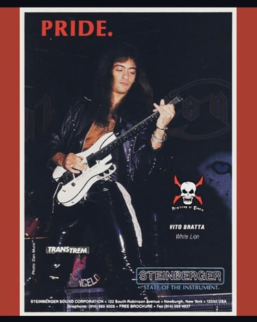 Vito Bratta playing a Steinberger