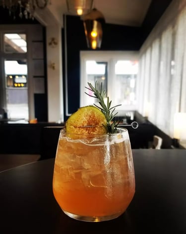 Beautiful Fig gin & Tonic at Tonic Bistro & Bar Martinborough