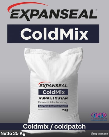 aspal coldmix expanseal untuk perbaikan jalan instan standar bina marga