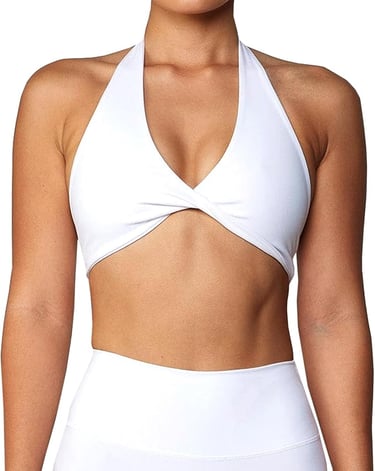 Top blanco halter pole dance