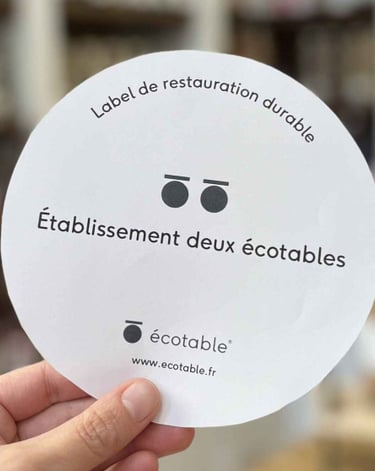 Label deux écotable qui correspond au deuxième niveau du label privé
