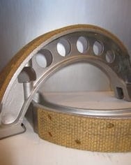 brake shoe relined, vintage brake shoes relining, custom brake relining, classic car brakes, restoration brakes, bonded brake