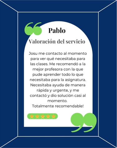 Opinión positiva de una familia tras mejorar las notas en ciencias