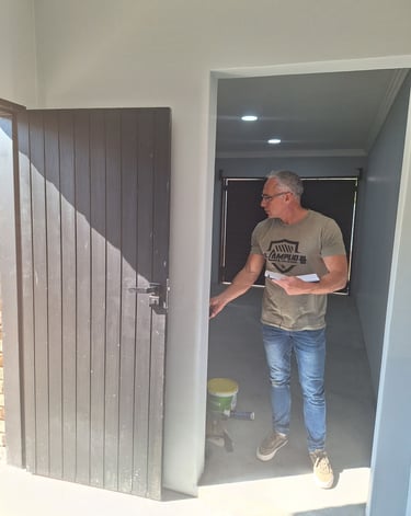 Chris Site Visit Measuring Up