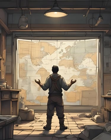 homme devant un plan