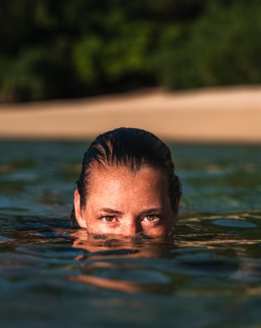 Photographe dans l'eau