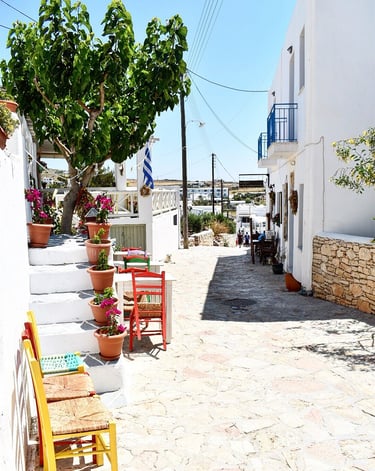 Rue principale du village de Koufonisia