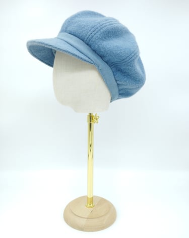 gavroche en laine française teinture à l'indigo