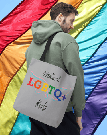 LGBTQ+ pride tote bag with inclusive design – supportive carryall for equality
