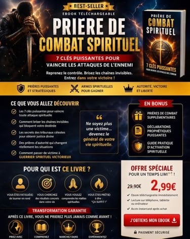 Prière de Combat Spirituel  7 Clés Puissantes pour Vaincre les Attaques Spirituelles et Reprendre le