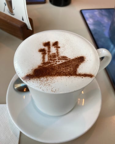 Coffee on the Royal Yacht Britannia