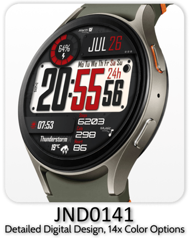 a digital watch with a digital display of a clock