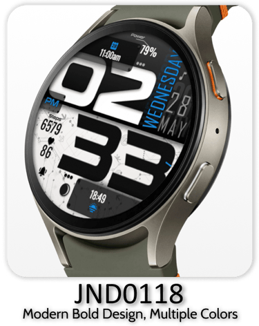 JacoNaudeDesign premium wear os watch face.