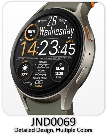 a smartwatch with a clock displayed on the screen