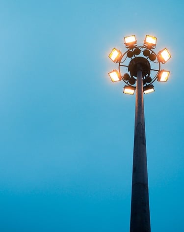 LED high mast lighting at manar