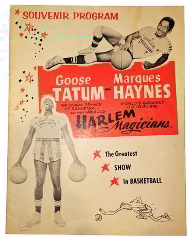 1955 Harlem Magicians Program with Goose Tatum & Marques Haynes