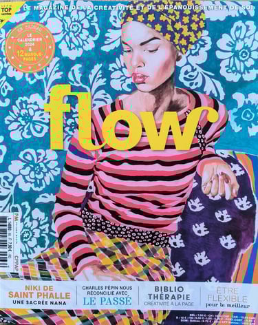 Flow magazine créativité Bibliothérapie atelier Italie