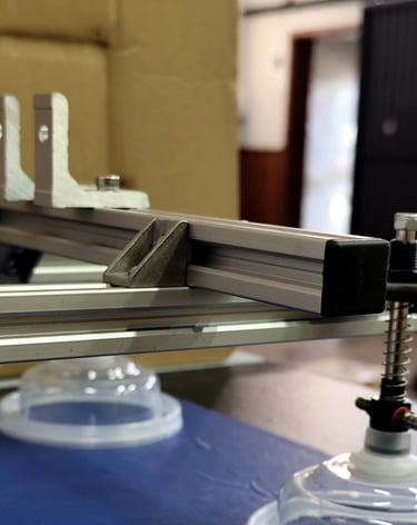 estrutura de alumínio da mascara para robô