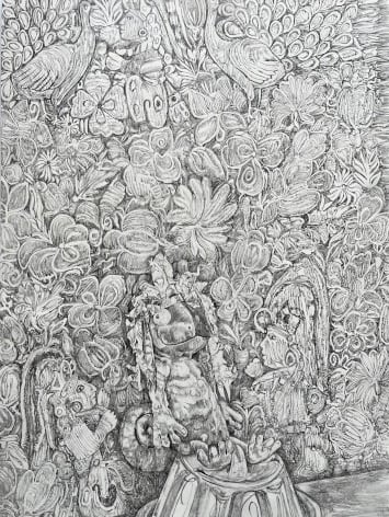 Drawing: Colin the chameleon in the Guatemalan jungle