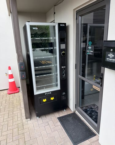 TCN 6G vending machine installed inside a commercial office building in Australia.