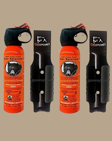 Bear spray rental for safe hikes near Moraine Lake