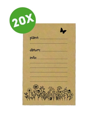 Kraft zaadzakjes om je zaden te bewaren. Te koop bij Bol.com.