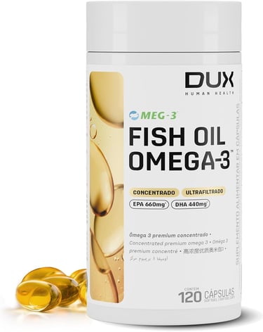 Ômega 3 Premium Dux Nutrition: pureza e alta concentração. Curadoria Vida Performance.