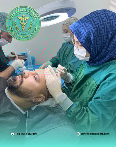 certified hair transplant surgeons doing the surgery with DHI method