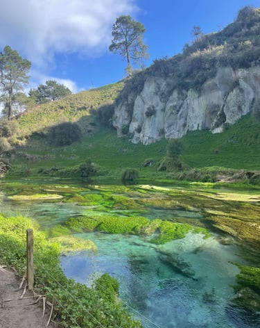Las Blue Springs en un día soleado