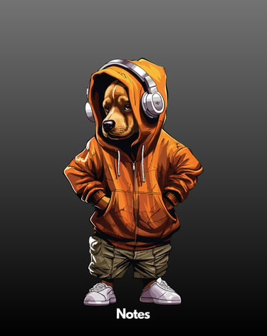 Rap dog orange jacket 